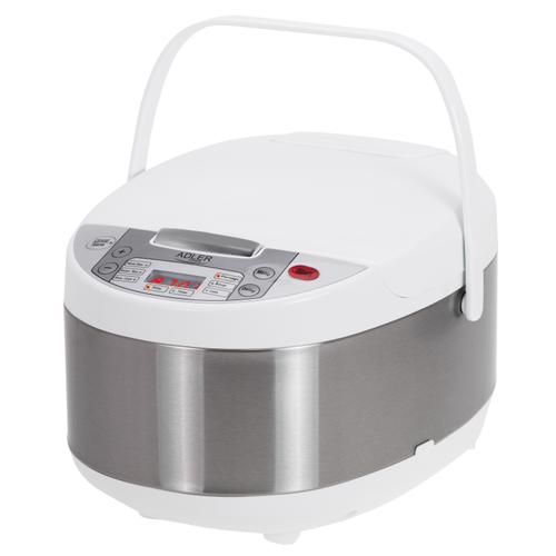 Multicooker Adler 6 in 1 AD 6420, 700 W, 3.25 l, 6 programe (Alb/Argintiu)