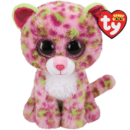 Jucarie de plus Ty Leopard Roz, 24 cm (Multicolor)