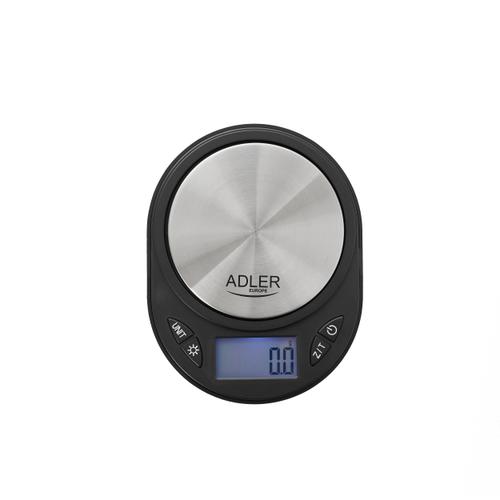 Cantar de bijuterii Adler AD 3162, Max 750 grame, Precizie 0.1 grame (Negru)