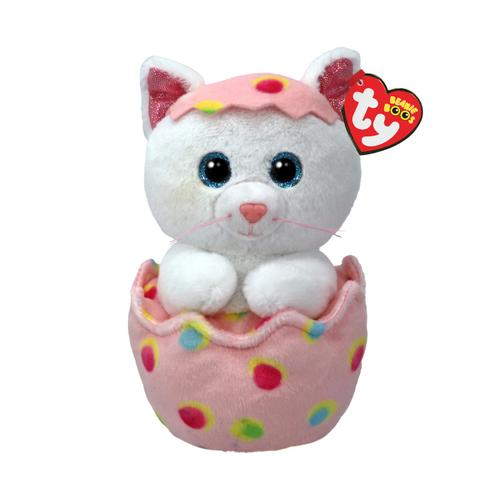 Jucarie de plus Ty Boos Giggles Pisicuta In Ou, 15 cm (Multicolor)