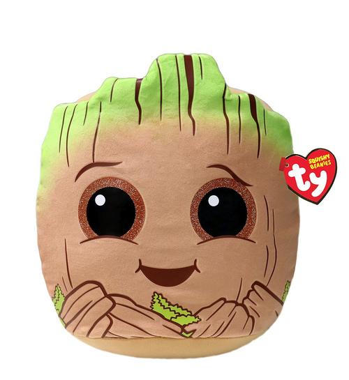 Jucarie de plus Ty Squishy Beanies Marvel Superhero Groot