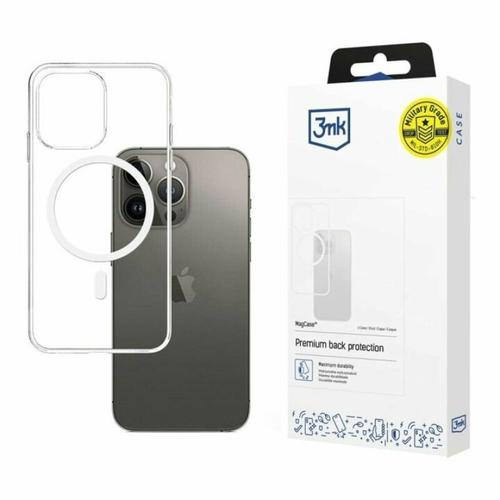 Husa de protectie 3mk MagCase pentru iPhone 15 Pro Max, Transparent
