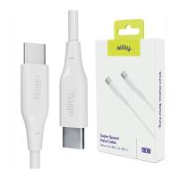 Cablu de date si incarcare Allity AUC-02, USB-C to USB-C, 100W, 2m, Alb
