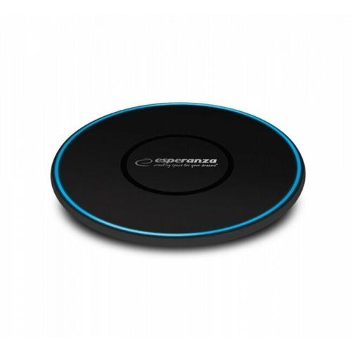 Incarcator wireless Esperanza Quantum EZC103, 10W, USB, Negru