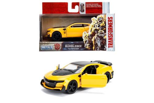 Masinuta Metalica Transformers 2016 Chevy Camaro Scara 1 La 32 (Galben/Negru)