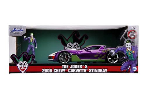 Set masinuta cu figurina The Joker & 2009 Chevy Corvette Stingray (Multicolor)