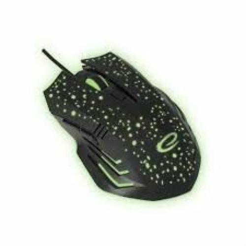 Mouse Optic Gaming Esperanza Galaxy EGM212, 1.2m, USB-C (Negru/Verde)