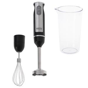 Blender de mana Camry CR 4621, 600 W, 1 viteza + Turbo, Pahar 0.6 l, Tel (Negru/Argintiu)
