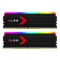 Memorii RAM PNY XLR8 RGB, 32GB (2x16), DDR5, 6000MHz, CL36, AMD EXPO, XMP 3.0, Dual Channel Kit