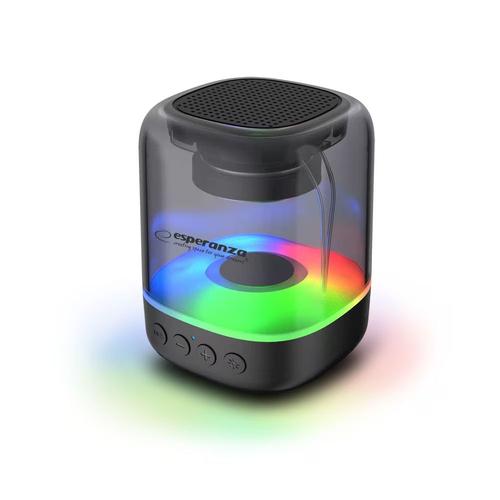 Boxa portabila Esperanza Viola EP154, iluminare RGB, Bluetooth, 3W, USB, Jack 3.5mm (Negru)
