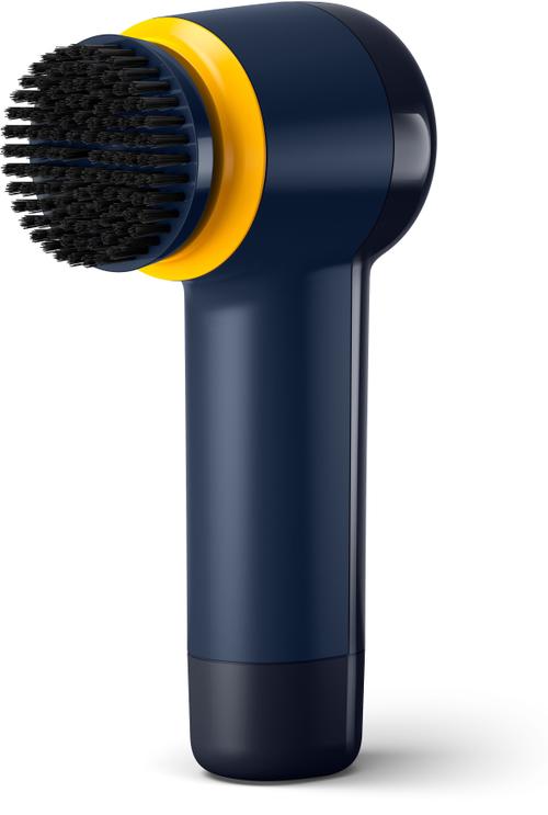 Curatator de pantofi Philips Sneaker Cleaner GCA1000/60, 3 perii, 500 rotatii pe minut, 4 baterii incluse (Albastru)