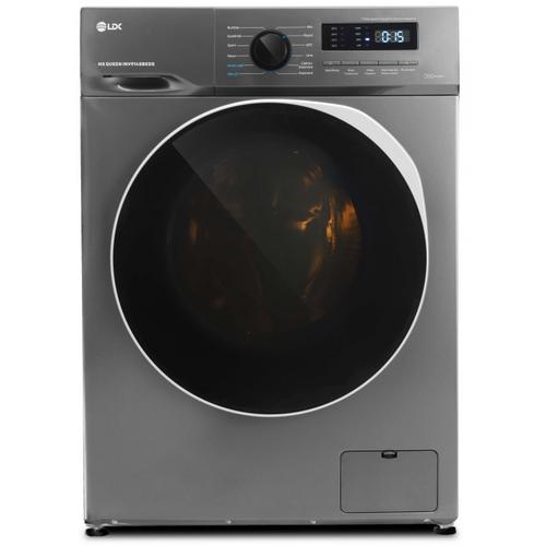 Masina de spalat rufe LDK Queen INV814SBKDS, Clasa A, Capacitate 8 Kg, 1400 rpm, Steam, Amanare pornire, DrumClean, Motor Inverter (Argintiu)