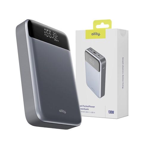 Acumulator extern Allity APB-200, PD QC, 130W, 19200 mAh (Gri)