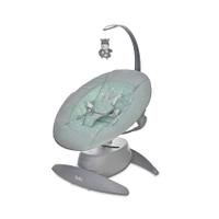 Leagan electric Lorelli Bella Frosty Green Stars, rotativ, panel muzical, greutate maxima suportata 9 Kg, Verde