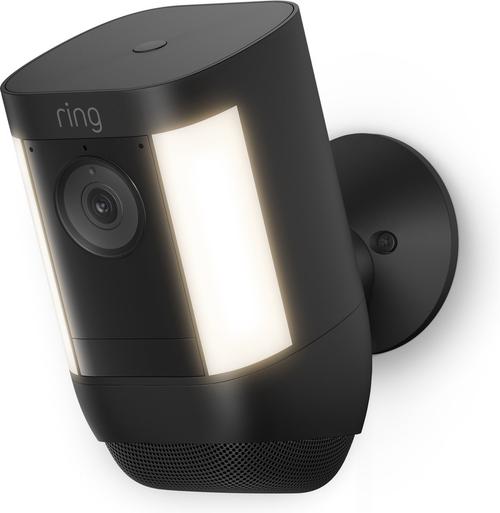 Camera de supraveghere exterior Ring Spotlight Cam Pro Battery, 1080P, Wi-Fi, Microfon, Difuzor, LED incorporat, Amazon Alexa (Negru)