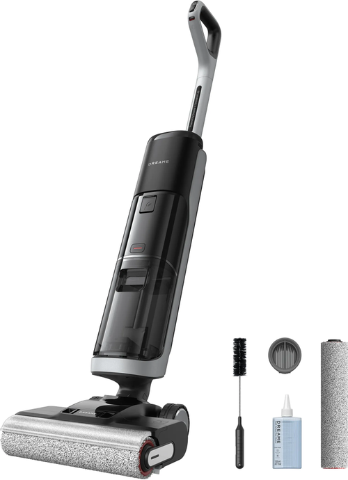 Aspirator vertical fara fir Dreame H14 Pro, 400 W, Autonomie 40 minute, 0.88 l, Baterie 6 x 5000 mAh, Uscare cu aer cald (Negru)