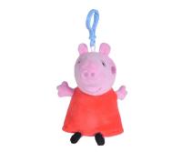 Breloc de plus Peppa Pig, 10cm (Roz/Rosu)