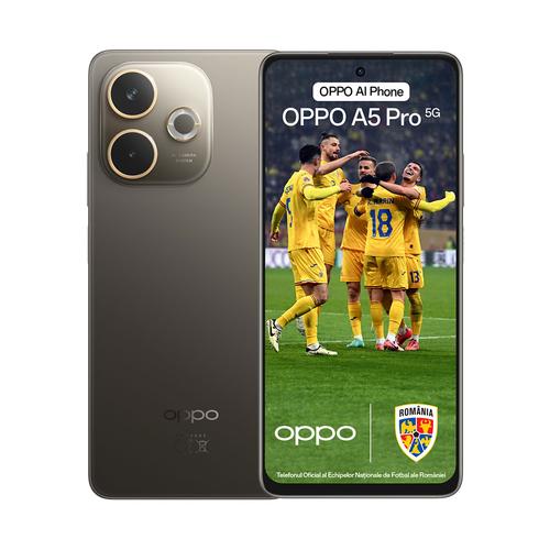 Telefon Mobil Oppo A5 Pro 4G, Procesor Qualcomm SM-6115 Snapdragon 6s 4G Gen1 Octa-Core, IPS LCD Capacitive touchscreen 6.67inch, 8GB RAM, 256GB Flash, Camera Duala 50+2MP, 4G, Wi-Fi, Dual SIM, Android (Negru/Maro)