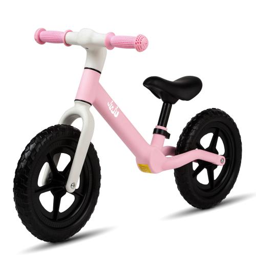 Bicicleta Balance fara pedale pentru copii Juju Fun Cruiser, varsta 2-4 ani, ajustabila 2 pozitii, Roz