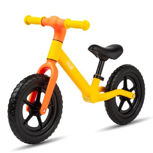 Bicicleta Balance fara pedale pentru copii Juju Fun Cruiser, varsta 2-4 ani, ajustabila 2 pozitii, Galben