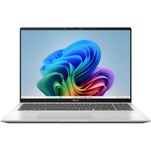 Laptop ASUS Vivobook 16 X1607QA (Procesor Qualcomm Snapdragon X X1-26-100, 16inch WUXGA, 16GB LPDDR5X, 1TB SSD, Qualcomm Adreno, Win 11 Home, Argintiu)