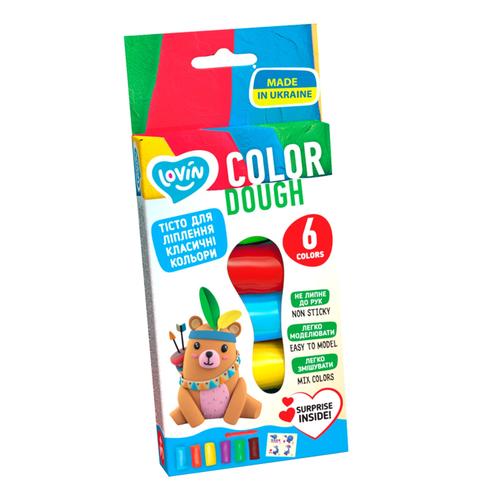 Set plastilina Lovin 6pcsx15gr, Color Dough
