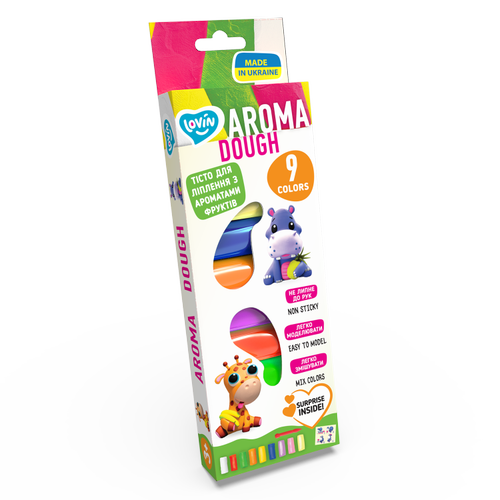 Set plastilina Lovin 9pcs*15gr - Aroma Dough