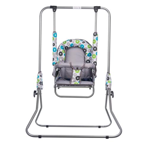Leagan pentru copii, Top Kids, cu spatar reglabil, 25 kg (Gri/Multicolor)
