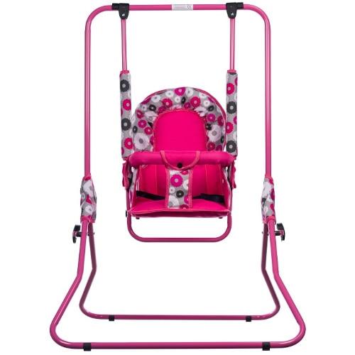 Leagan pentru Copii Top Kids pentru Interior si Exterior, 1 an - 2.5 ani, 25 kg (Roz)