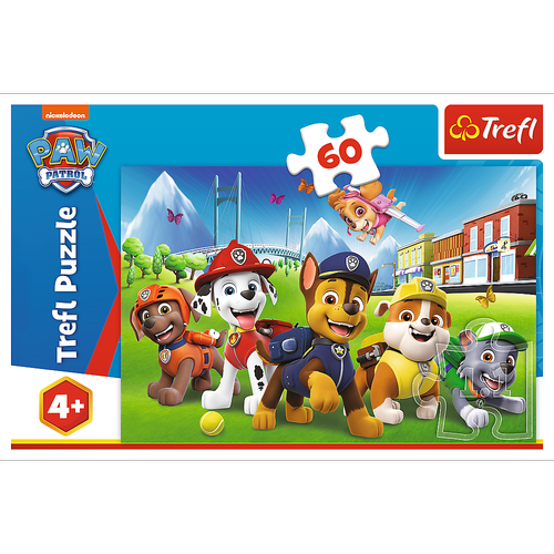 Puzzle Trefl Cateii in iarba, 60 piese, 27 X 20 cm (Multicolor)