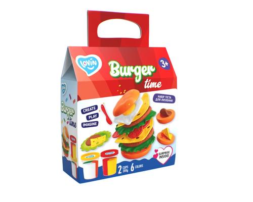 Set plastilina Lovin'Do Burger Time, 6 culori