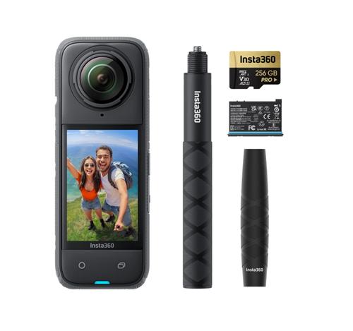 Camera video sport Insta360 X4 Adventure Bundle, 8K, 72 MP/18 MP, 360°, Wi-Fi, Bluetooth, Giroscop 6 axe, 4 Microfoane, Active HDR, Timelapse (Negru) Camera video sport Insta360 X4 Adventure Bundle, 8K, 72 MP/18 MP, 360°, Wi-Fi, Bluetooth, Giroscop 6 axe, 4 Microfoane, Active HDR, Timelapse (Negru)