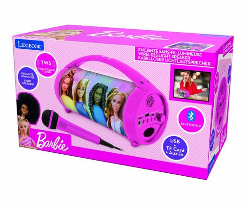 Boxa cu microfon si lumini LEXIBOOK, BARBIE