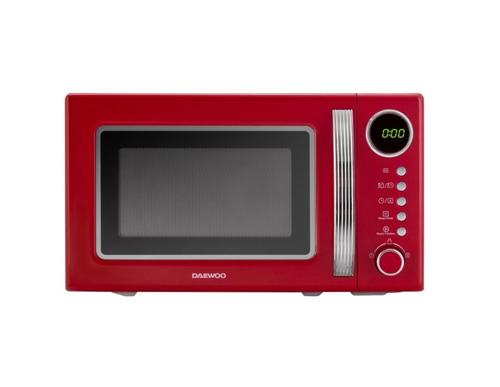 Cuptor cu microunde Daewoo KOR-6S2BR-1, 700 W, 20 l, Timer, 10 trepte putere, Platou 25.5 cm (Rosu)