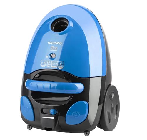 Aspirator Daewoo cu sac de hartie RC-230B-3, 700 W, capacitate sac 2 litri, cotrol putere variabil, tub telescopic, furtun rotativ 360 grade (Albastru)