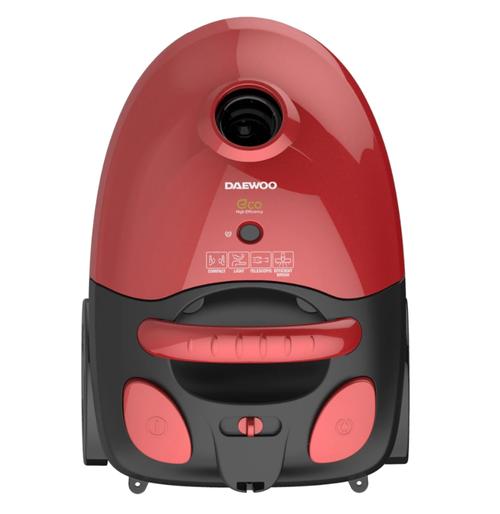 Aspirator Daewoo cu sac de hartie RC-230R-3, 700 W, capacitate sac 2 litri, cotrol putere variabil, tub telescopic, furtun rotativ 360 grade (Rosu)