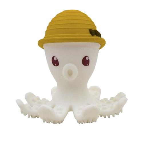 Inel gingival din silicon Mombella Octopus Curry, + 3 luni Inel gingival din silicon Mombella Octopus Curry, + 3 luni