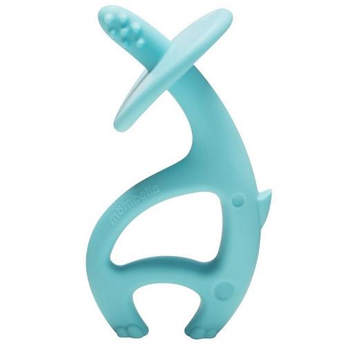 Inel gingival din silicon Mombella Elefant, +3 luni, Albastru Inel gingival din silicon Mombella Elefant, +3 luni, Albastru