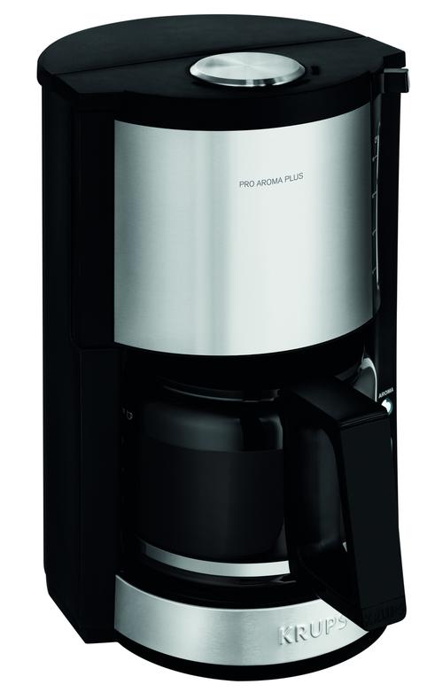 Cafetiera Krups  KM 3210 ProAroma Plus, 1100 W, 1.25 l, 10 cesti (Negru/Inox)