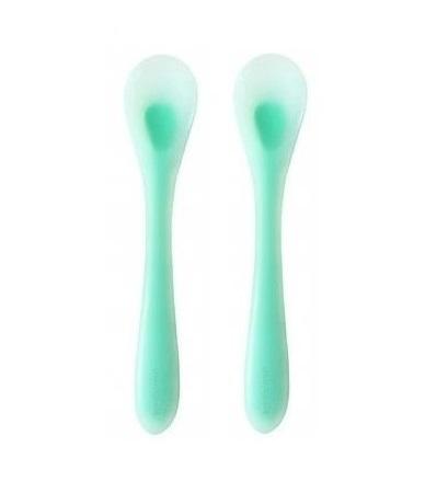 Set 2 lingurite silicon Mömbella, Albastru