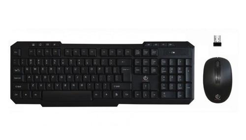 Set tastatura si mouse Wireless Rebeltec MAXIM, 2.4GHz, 104 taste, Senzor optic, 4 butoane, 1600 DPI (Negru)