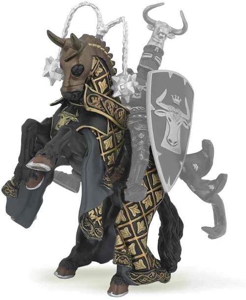 Figurina Papo - Weapon master bull horse (Negru)