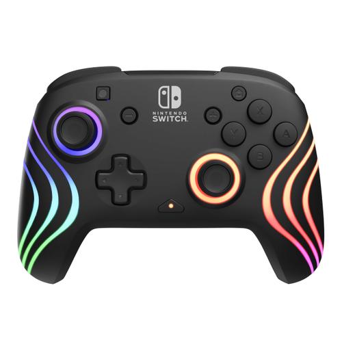 Controller Wireless PDP Afterglow Wave pentru Nintendo Switch/ Switch OLED, Autonomie 40 ore (Negru)