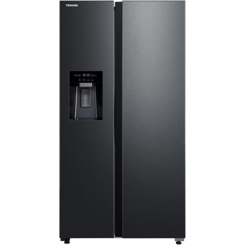 Side by side Toshiba GR-RS755WI-PMJ(05), 568 l, No Frost, Clasa E, Ice Maker 3 in 1, Wi-Fi (Inox/Negru) Side by side Toshiba GR-RS755WI-PMJ(05), 568 l, No Frost, Clasa E, Ice Maker 3 in 1, Wi-Fi (Inox/Negru)