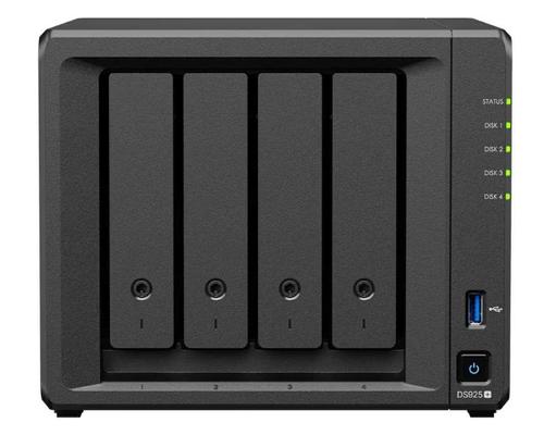 NAS Synology DS925+, 4 Bay-uri, AMD Ryzen V1500B, 4 GB DDR4 (Negru) - 0 | YEO