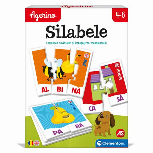 Puzzle educativ Agerino - Silabele, 60 piese
