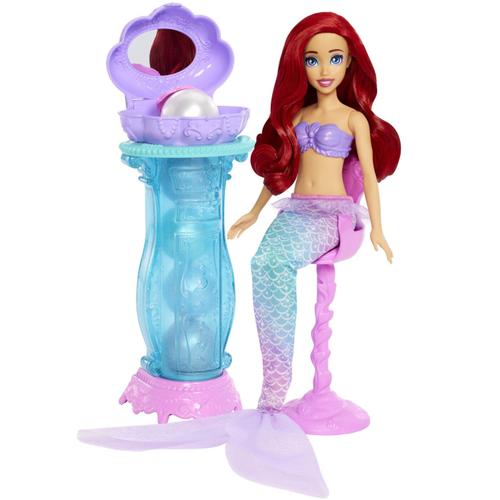 Papusa Disney Princess - Ariel, cu masuta de machiaj cu surprize