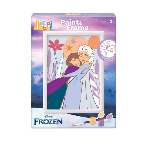 Set pentru desen HappiHobbi - Picteaza & Inrameaza, Disney Frozen