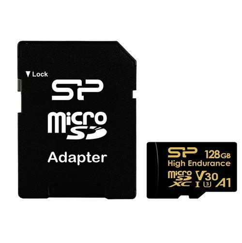 Card de memorie Silicon Power Silicon Power High Endurance, 128GB, microSDXC, V30, UHS-I U3, A1, Adaptor SD inclus