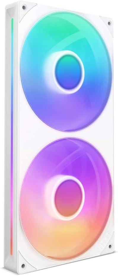 Ventilator NZXT F280 RGB CORE, 2x140mm, RGB, 500 - 2,000 RPM, 98.61 CFM (Alb)